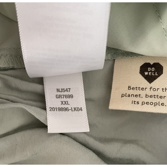 NWT Madewell Seamed Paperbag Shorts Softdrape Sz XXL Sage Green Boho Minimalist - Picture 8 of 8